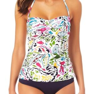 Anne Cole Women's Standard Twist Front Bandeaukini, large